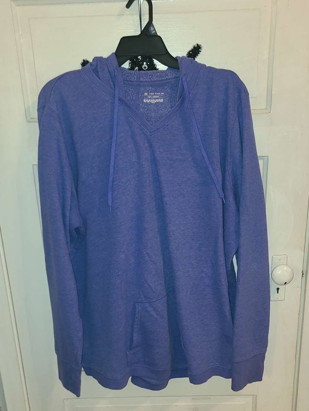 tek gear Purple V‑Neck Pullover Hoodie